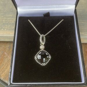 David Yurman Cushion in Point Necklace